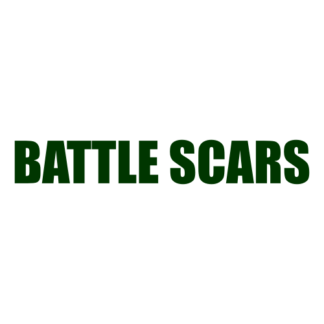 Battle Scars Decal (Dark Green)